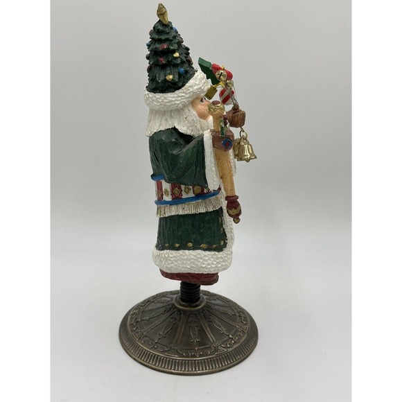 Traditions Whimsical Santa Claus Figurine Handpainted Old World Spring 11.75” - Picture 3 of 5